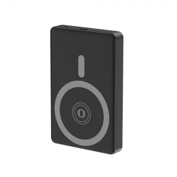 Gembird PB10-WPC15M-LCD-01 Magnetyczny bezprzewodowy power bank z wyświetlaczem LCD, 15W, 10000 mAh, czarny