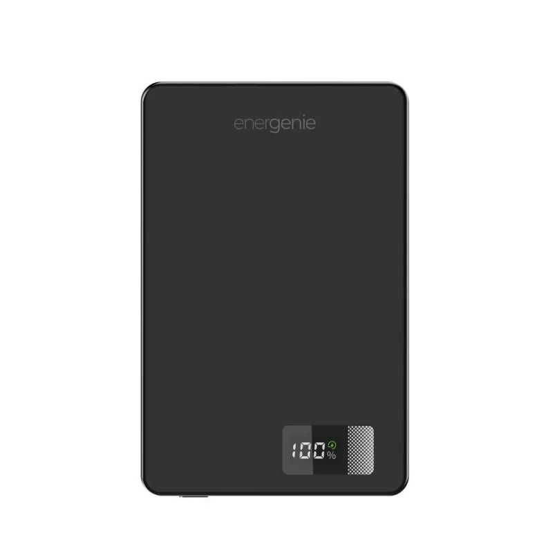 Gembird PB10-WPC15M-LCD-01 Magnetyczny bezprzewodowy power bank z wyświetlaczem LCD, 15W, 10000 mAh, czarny