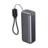 Gembird PB10-PD20-LCD-02 Kompaktowy Power Bank z szybkim ładowaniem i wyświetlaczem LCD, 20W, 10000 mAh, Space Grey