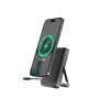 Gembird PB10-WPC15MS-01 Magnetyczny bezprzewodowy powerbank z wbudowaną podstawką, 15W, 10000 mAh, Czarny