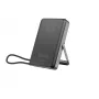 Gembird PB10-WPC15MS-01 Magnetyczny bezprzewodowy powerbank z wbudowaną podstawką, 15W, 10000 mAh, Czarny