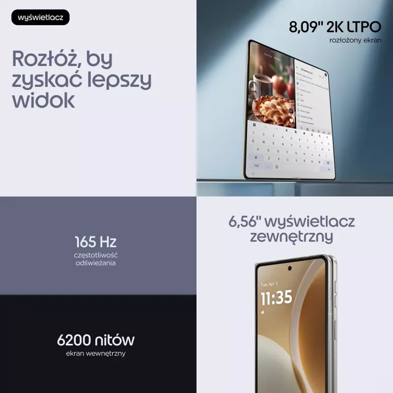 Motorola razr fold 16/512GB Lily White