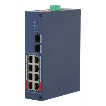 DAHUA CHS4210-8GT-110 Managed L2 Switch, 8x Gigabit PoE+ Ports, 110W PoE Budget