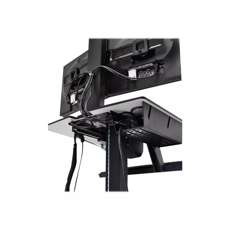 Ergotron WorkFit-C Single HD Sit-Stand Workstation - Wózek mobilny - Czarny, Szary - 12,7 kg - 76,2 cm (30 inch) - VESA 75x75, 100x100, 200x100, 200x200 - 360°