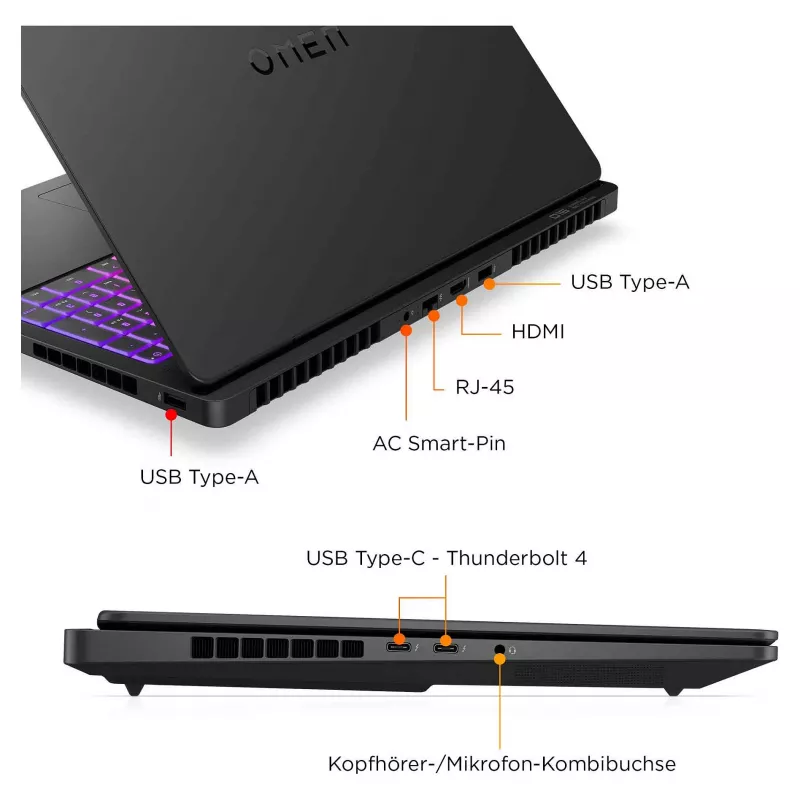 HP OMEN MAX 16-ah0193ng 16.0 inch QHD IPS 240Hz Gaming Laptop, Intel Core Ultra 9 275HX, 32GB RAM, 1TB SSD, RTX 5080, Windows 11 Home