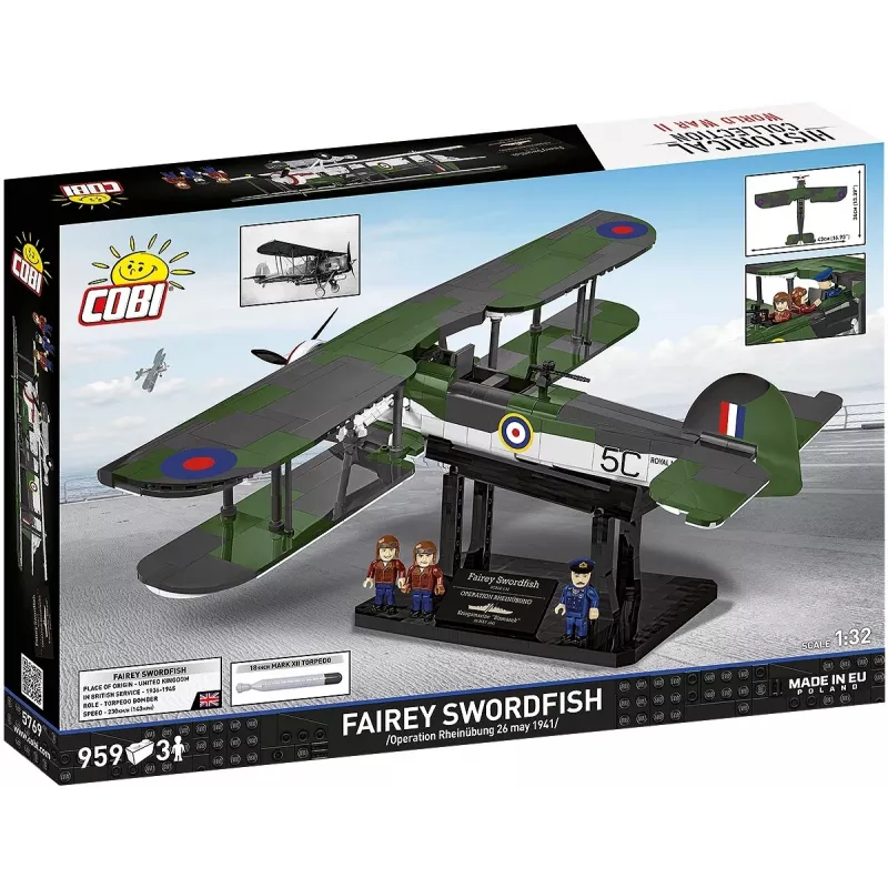 COBI KLOCKI Klocki Fairey Swordfish Executive Edition 959 elementów