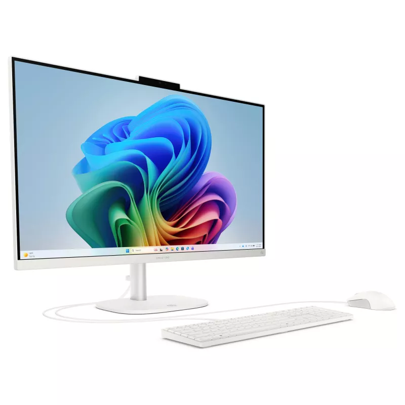 HP OmniStudio All-in-One 27-cw0174ng PC, 27 inch QHD Display, AMD Ryzen AI 7 445, 24GB RAM, 512GB SSD, Windows 11 Home, Biały