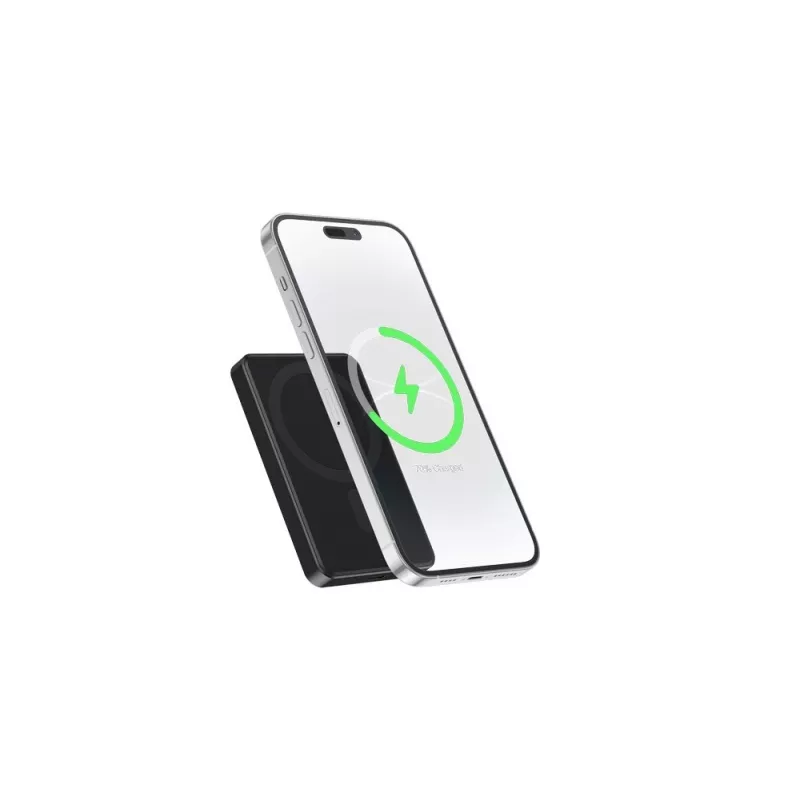 Gembird PB05-WPC15M-01 Magnetyczny bezprzewodowy power bank 15W, 5000mAh, Czarny