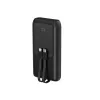 Gembird PB20-PD20-LCD-01 Power Bank z szybkim ładowaniem i zintegrowanymi kablami, 20W, 20000 mAh, czarny