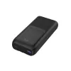 Gembird PB20-PD20-LCD-01 Power Bank z szybkim ładowaniem i zintegrowanymi kablami, 20W, 20000 mAh, czarny