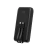 Gembird PB20-PD20-LCD-01 Power Bank z szybkim ładowaniem i zintegrowanymi kablami, 20W, 20000 mAh, czarny