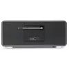 TechniSat DIGITRADIO 602 DAB+/FM/Internet Radio z Bluetooth, odtwarzaczem CD i ładowaniem bezprzewodowym Qi - antracyt/srebrny