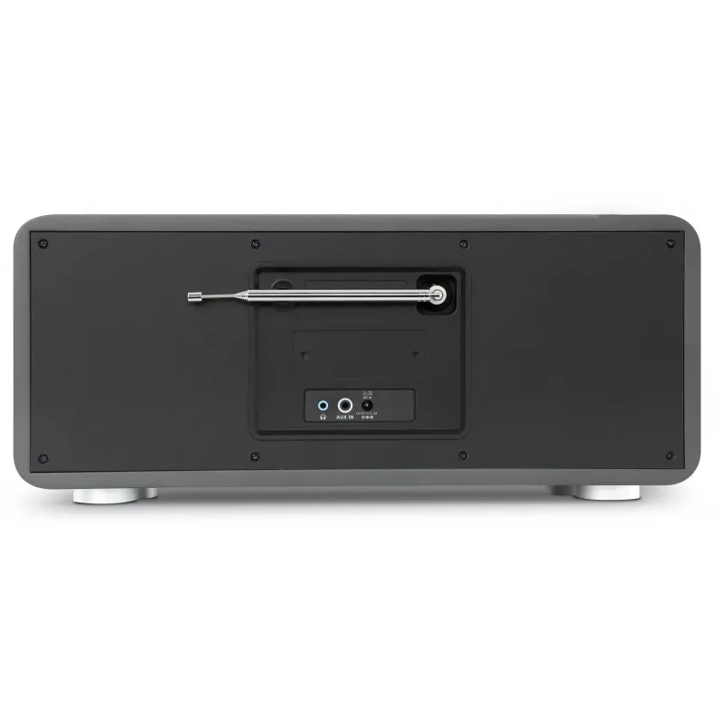 TechniSat DIGITRADIO 602 DAB+/FM/Internet Radio z Bluetooth, odtwarzaczem CD i ładowaniem bezprzewodowym Qi - antracyt/srebrny