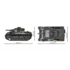 COBI 958 PCS HC WWII Panzer III Ausf. H Building Blocks Set