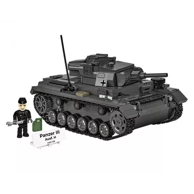 COBI 958 PCS HC WWII Panzer III Ausf. H Building Blocks Set