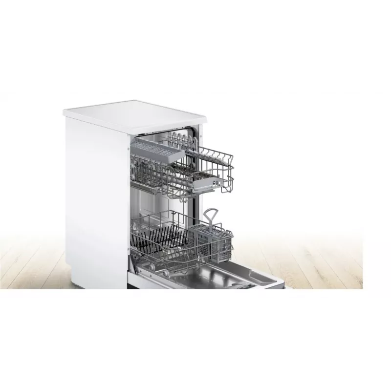 Bosch Serie 2 SPS2HKW55E Freestanding Slimline Dishwasher, 10 Place Settings, White