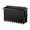 StarTech.com Dual-Module Conference Table Connectivity Box - Customizable - Flush Mount - Black