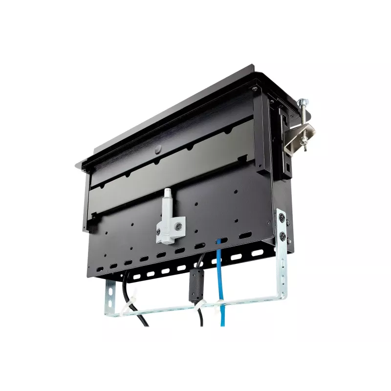 StarTech.com Dual-Module Conference Table Connectivity Box - Customizable - Flush Mount - Black
