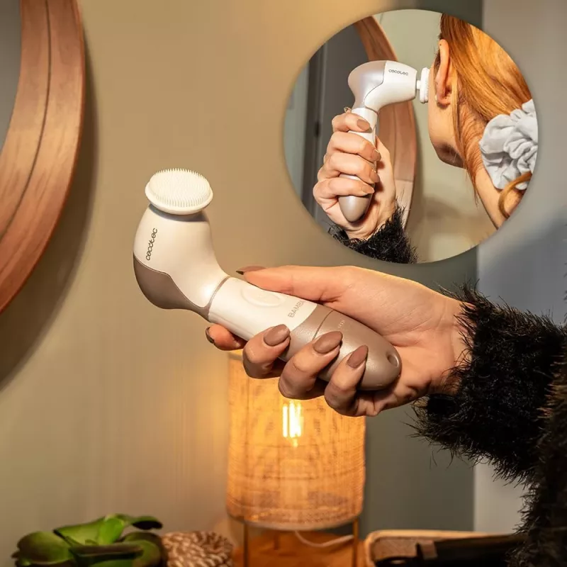 Cecotec FaceCare TotalClean Szczoteczka do Oczyszczania Twarzy, Biała