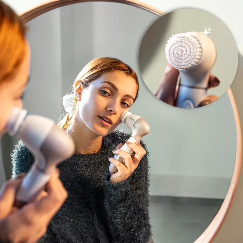 Cecotec FaceCare TotalClean Szczoteczka do Oczyszczania Twarzy, Biała