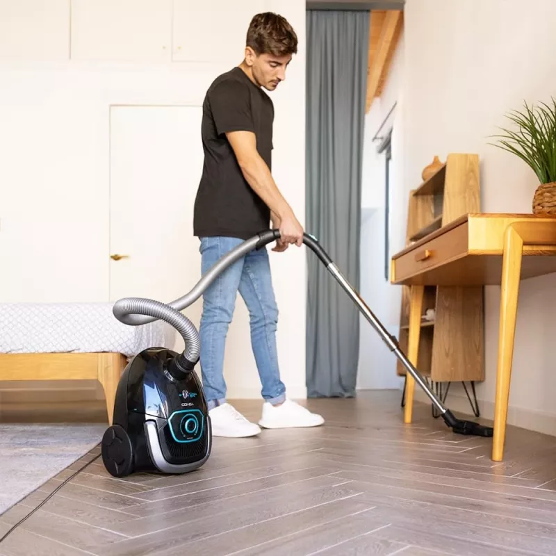 Cecotec Conga Powerbag 2500 Plus Workowy odkurzacz cylindryczny, 850 W, pojemność worka 2,5 l, czarny