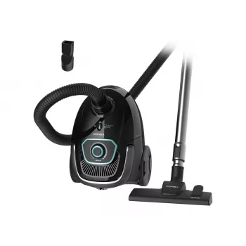 Cecotec Conga Powerbag 2500 Plus Workowy odkurzacz cylindryczny, 850 W, pojemność worka 2,5 l, czarny