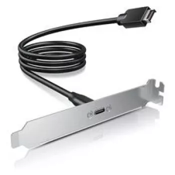 GRAUGEAR G-ETC-20G-B High-Speed USB-C Port Retrofit Kit z uchwytem do slotu PCI, 0,5 m, czarny