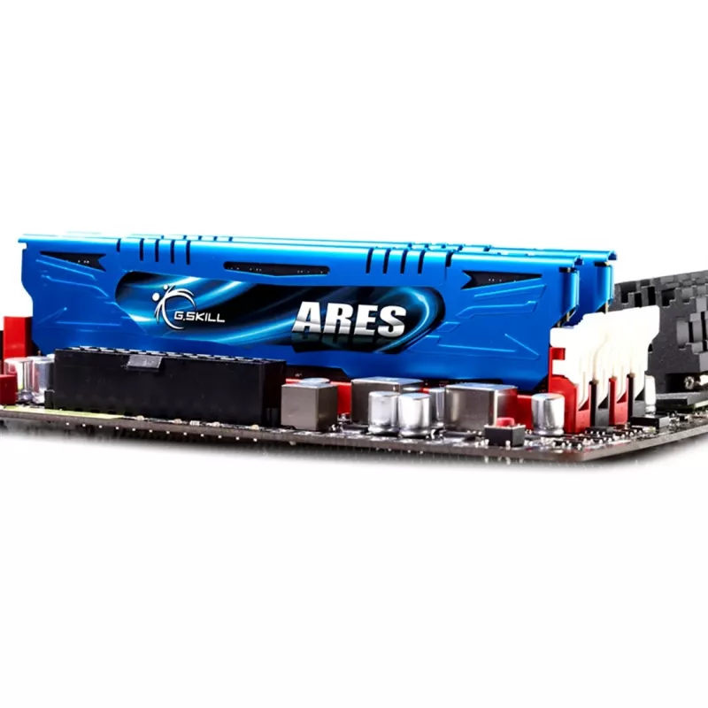 G.Skill ARES 32 GB (4x 8 GB) DDR3-2400 CL11 Desktop Memory Kit - Niebieski