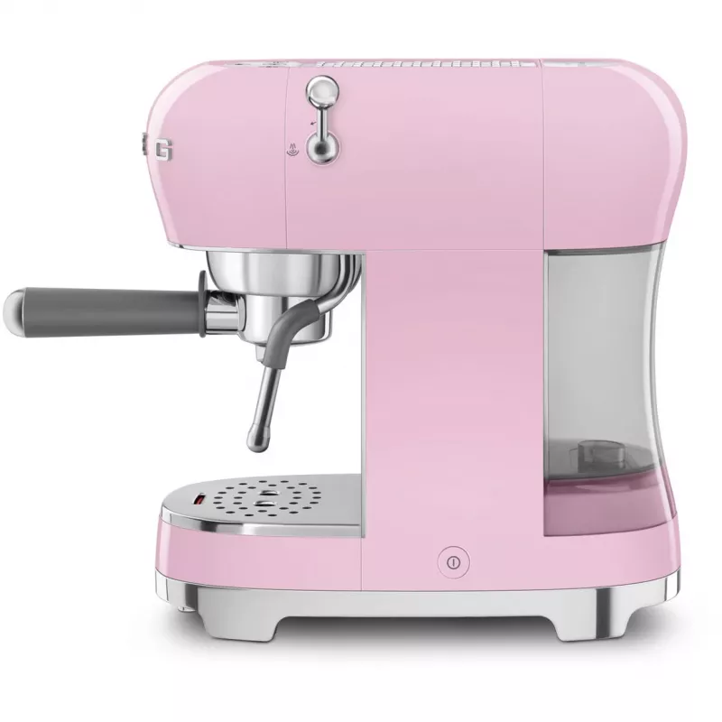 Smeg ECF02PKEU 50s Retro Style Ekspres do Kawy Espresso, 1350 W, Różowy