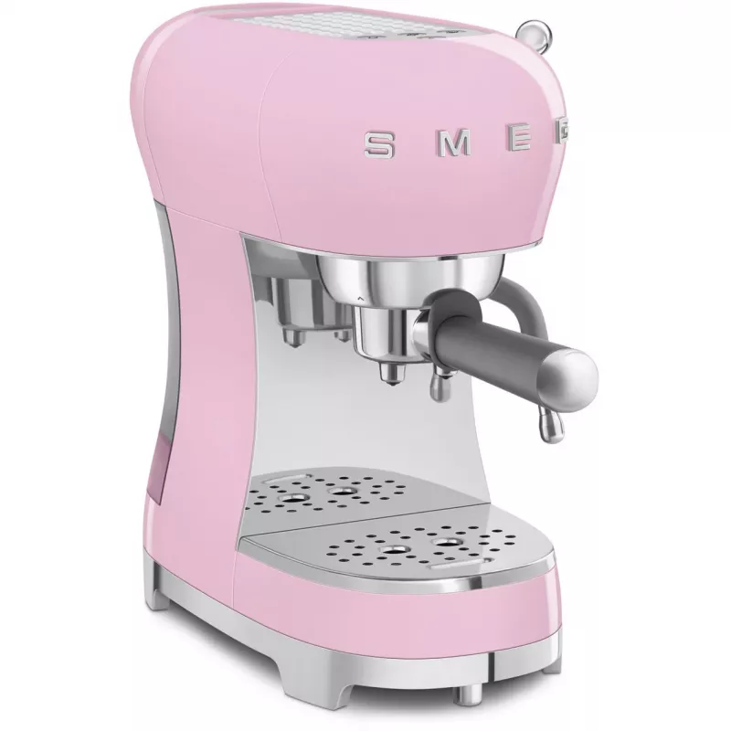 Smeg ECF02PKEU 50s Retro Style Ekspres do Kawy Espresso, 1350 W, Różowy