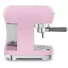 Smeg ECF02PKEU 50s Retro Style Ekspres do Kawy Espresso, 1350 W, Różowy