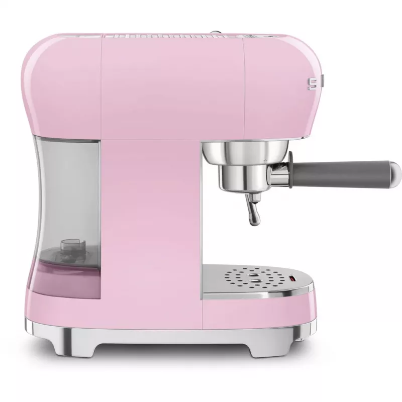 Smeg ECF02PKEU 50s Retro Style Ekspres do Kawy Espresso, 1350 W, Różowy
