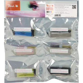 Peach Ink Save Pack Plus PI100-397 Kompatybilny z Canon PGI-580XXL CLI-581XXL Multipack 6 wkładów