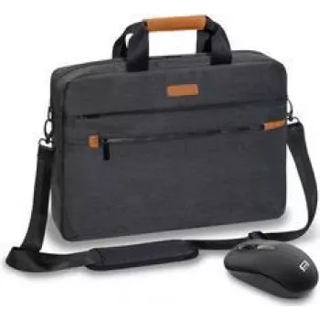 Torba na notebook PEDEA ELEGANCE Pro 17,3 cala Szary + Mysz