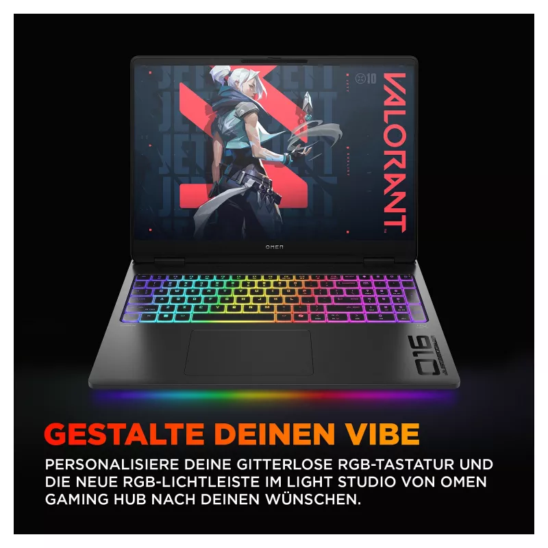 HP OMEN MAX 16-ak0197ng Gaming Notebook – 16 inch QHD 240Hz, AMD Ryzen AI 9 HX 375, 32GB RAM, 1TB SSD, RTX 5080, Windows 11 Home