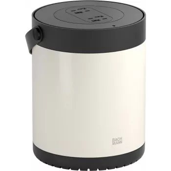 Bachmann MOV E 4xUSB A/C White/Black z adapterem - 3 gniazda AC, 4 porty USB, 220W, zasilacz biurkowy