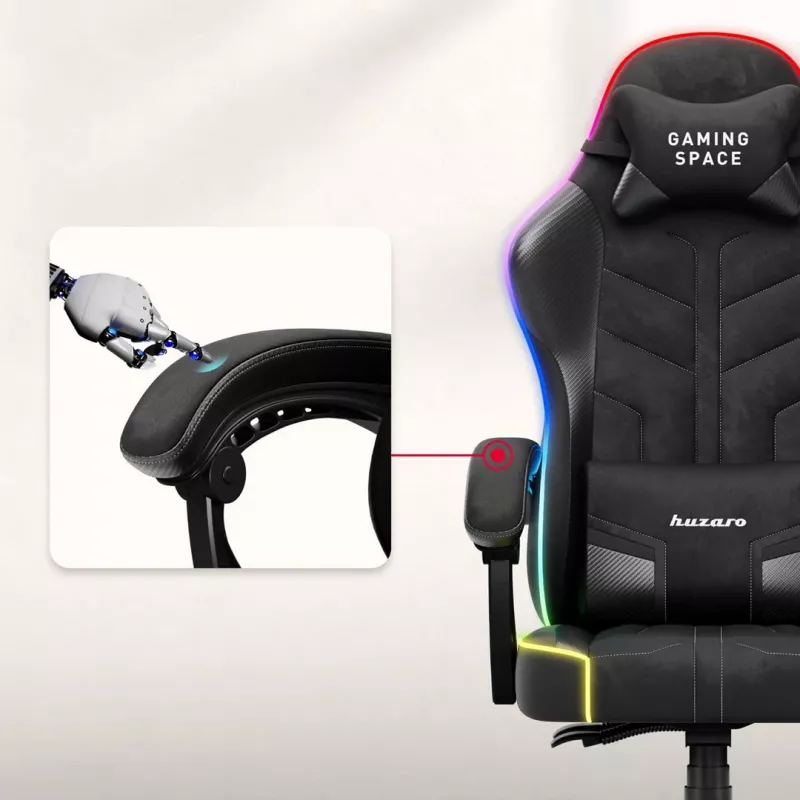 Huzaro Force 2.7 RGB Black Gaming Chair