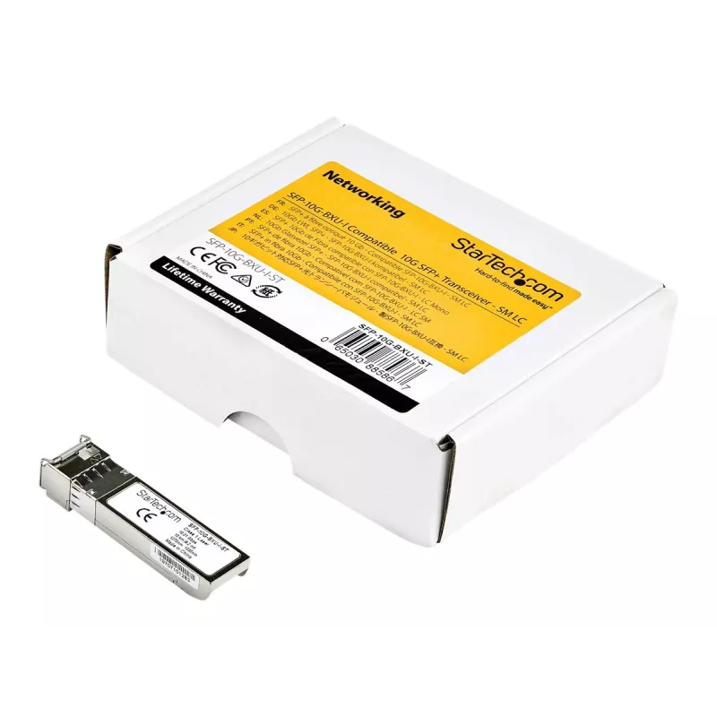 StarTech.com SFP-10G-BXU-I-ST Moduł nadawczo-odbiorczy SFP+ - kompatybilny z Cisco - 10 Gbps - 10 km - jednomodowy - LC