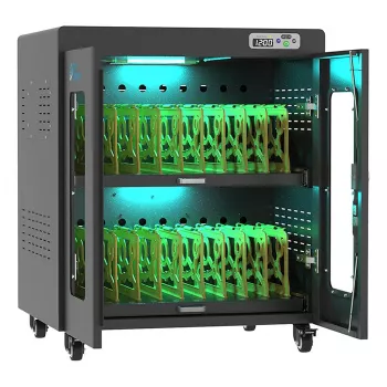 GoodConnections ANTARES N20E Wózek do ładowania notebooków do 15,6 inch z dezynfekcją UVC, czarny