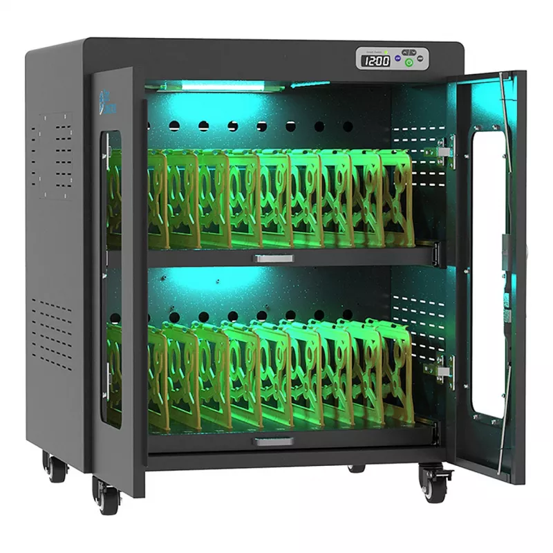 GoodConnections ANTARES N20E Wózek do ładowania notebooków do 15,6 inch z dezynfekcją UVC, czarny