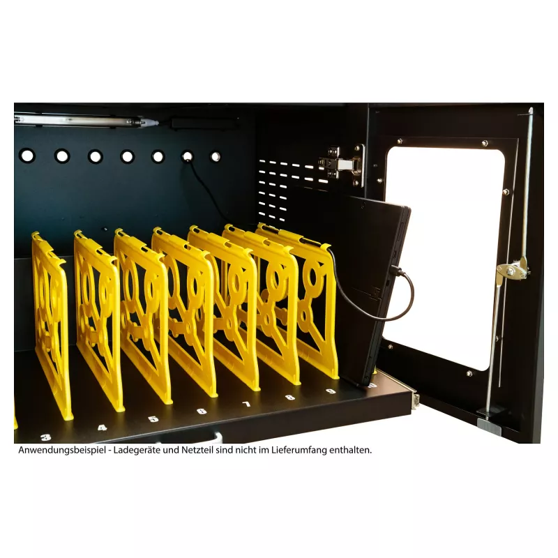 GoodConnections ANTARES N20E Wózek do ładowania notebooków do 15,6 inch z dezynfekcją UVC, czarny