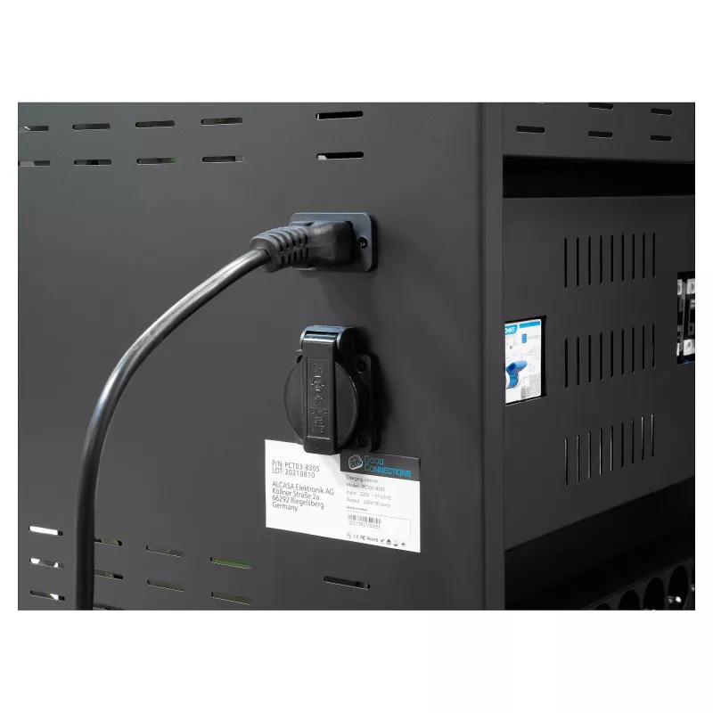 GoodConnections ANTARES N20E Wózek do ładowania notebooków do 15,6 inch z dezynfekcją UVC, czarny