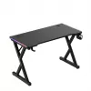 HUZARO Hero 2.3 RGB Gaming Desk - 1200x600mm, Czarny, Carbon Flex, RGB LED, Stała Wysokość