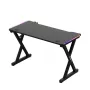 HUZARO Hero 2.3 RGB Gaming Desk - 1200x600mm, Czarny, Carbon Flex, RGB LED, Stała Wysokość