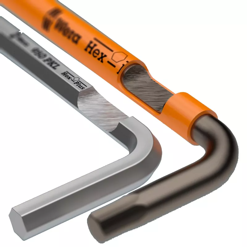 Zestaw kluczy imbusowych Wera 9740 Hex-Plus L-Key, metryczny, 9-częściowy, z końcówką kulistą i kodowaniem kolorami