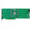 HighPoint Rocket 1508 8x M.2 Port do PCIe 4.0 x16 NVMe HBA Karta interfejsowa