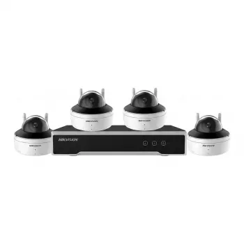 Hikvision NK844W1H-1T(E) 4-kanałowy rejestrator NVR 4MP i 4 kopułkowe kamery Wi-Fi z dyskiem 1TB
