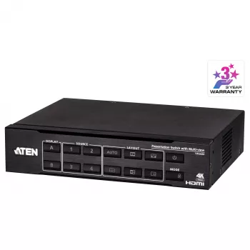 ATEN VP2420 4x2 True 4K Presentation Matrix Switch z Multi View