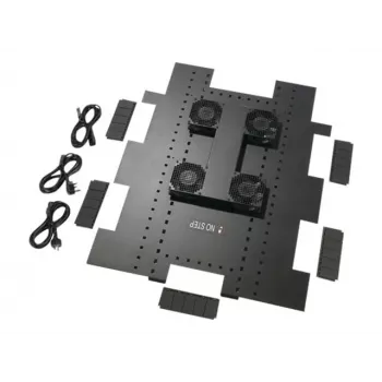 APC Roof Fan Tray - Rack Fan Unit - AC 200-240V - 6 Fans - Black