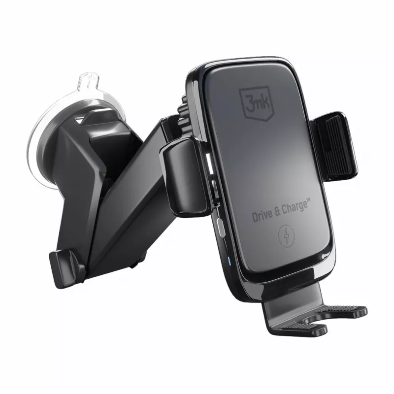 3mk Drive & Charge Uchwyt Samochodowy do Telefonu z Ładowarką Bezprzewodową